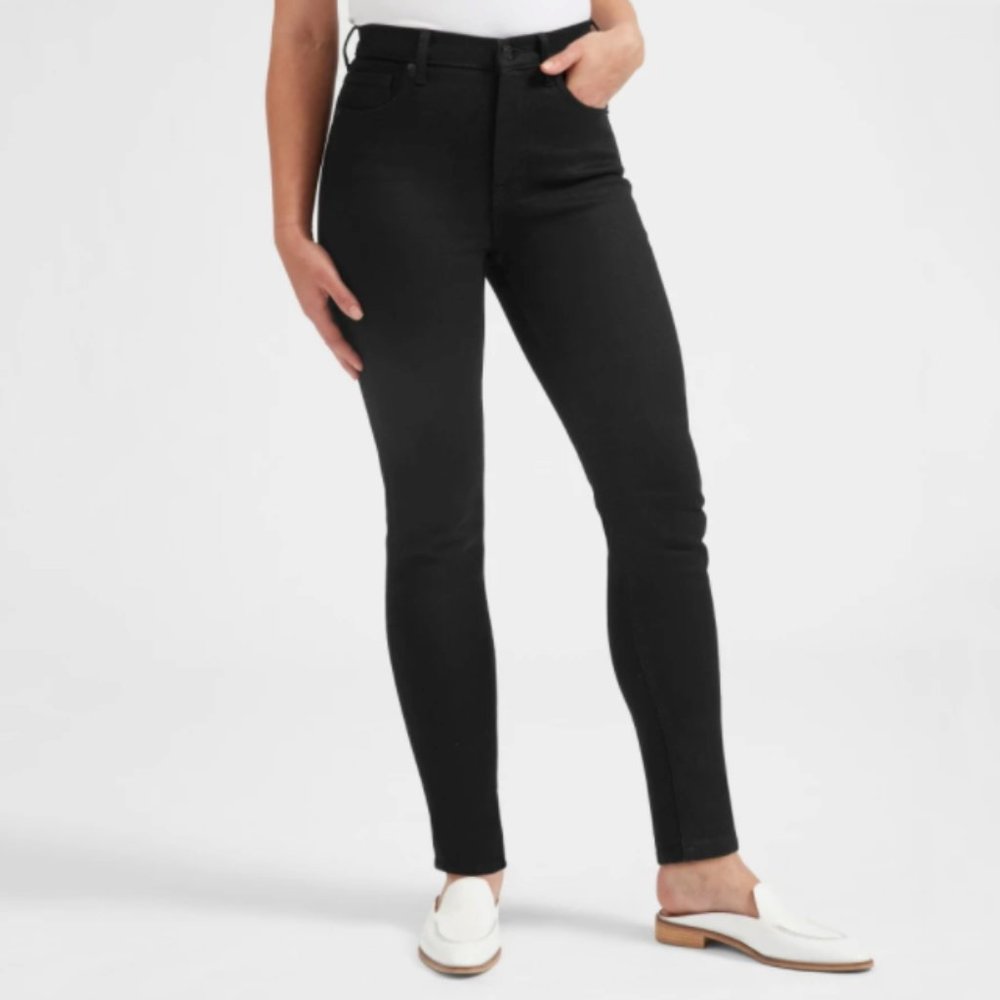 Everlane High Rise Skinny Jean - Black